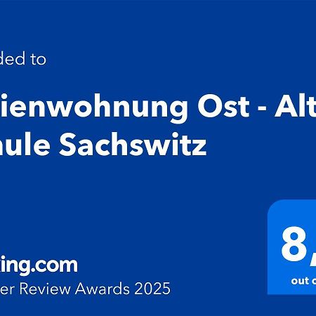 Ferienwohnung Ost - Alte Schule Sachswitz Грайц Екстер'єр фото